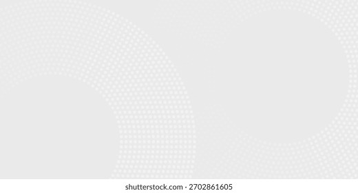 Linhas geométricas brilhantes em branco abstrato sobre fundo cinza. Padrão moderno de linhas de círculo azul brilhante. Conceito de tecnologia futurista. Terno para capa, cartaz,