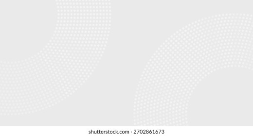 Líneas geométricas brillantes blancas Abstractas sobre fondo gris. Moderno patrón de líneas de círculo azul brillante. Concepto de tecnología futurista. Traje para la cubierta, cartel,