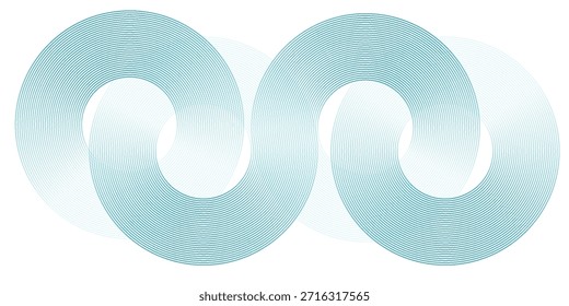 Abstract white glowing geometric lines on gray background. Modern shiny blue circle lines pattern. Futuristic technology concept. Suit for cover, poster, banner, brochure, header, website vector

