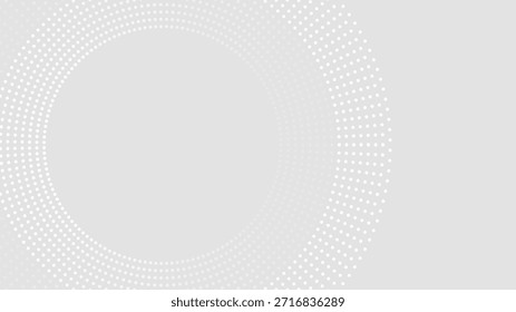 Abstrato branco brilhante linhas geométricas no fundo cinza moderno. Padrão moderno de linhas de círculo azul brilhante. Conceito de tecnologia futurista. Terno para capa, cartaz,