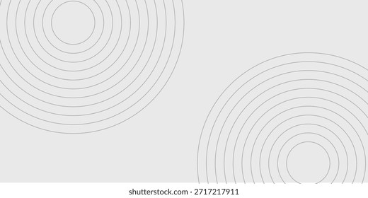 Abstract white glowing geometric lines on gray background. Modern shiny blue circle lines pattern. Futuristic technology concept. Suit for cover, poster, banner, brochure, header,eps10