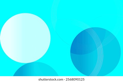 Abstract white glowing lines on a blue background