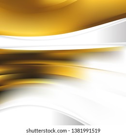 Abstract White and Gold Background Design Template