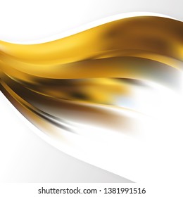 Abstract White and Gold Background Template Image