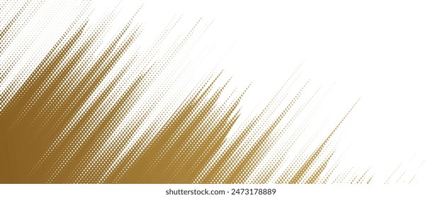 Abstract White and Gold Brush Texture Background with Halftone Effect. Brushstroke Illustration for Banners, Posters or Sports.