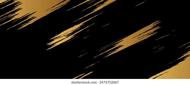 Abstrakter weißer und goldener Pinseltexturhintergrund mit Halbtoneffekt. Pinselstrich Illustration für Banner, Poster oder Sport.