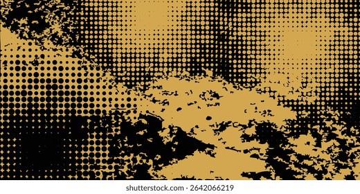 Abstract White and Gold Brush Texture Background with Halftone Effect. Brushstroke Illustration for Banners, Posters or Sports. modern arts grunge 