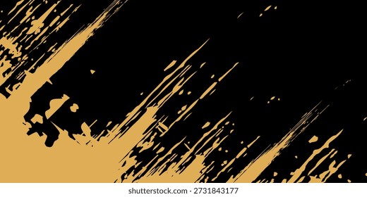 Abstract White and Gold Brush Texture Background with Halftone Effect. vector, design, modern art simple