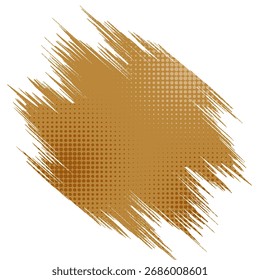 Abstractas fondo de grunge blanco y dorado con estilo de semitono. Ilustración de trazo de pincel para Anuncio, póster o deportes. Elementos de rasguño y textura para el diseño