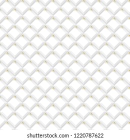 Abstract white and gold luxury pattern background