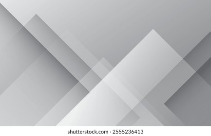 Abstract white gradient background. Dynamic shapes composition. Vector illustration