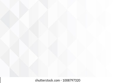 Abstract white gradient background. White geometric background. Card background. White mosaic vector