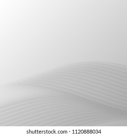 Abstract white gradient background.Vector illustration curve design.