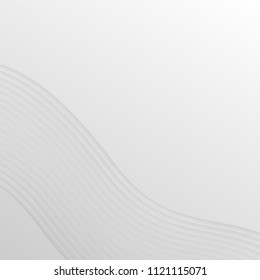 Abstract white gradient background.Vector illustration curve design.