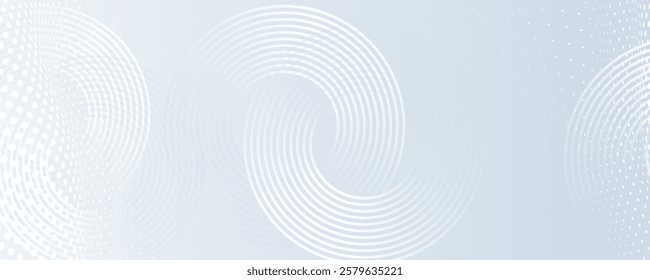 abstract white gradient color background with curve and swirl lines 