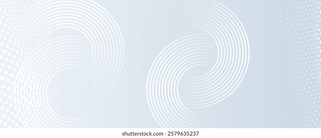 abstract white gradient color background with curve and swirl lines 