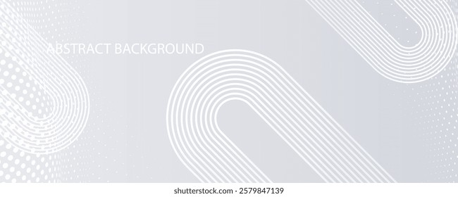 abstract white gradient color background with curve and swirl lines 