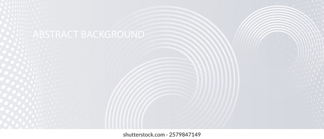 abstract white gradient color background with curve and swirl lines 