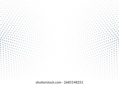 Abstraktes Punktmuster Eine minimalistische abstrakte Grafik mit einer faszinierenden Reihe kleiner Punkte, die ein Gefühl von Tiefe und subtiler Bewegung erzeugen, perfekt, um jedem Design einen Hauch von Raffinesse hinzuzufügen. 