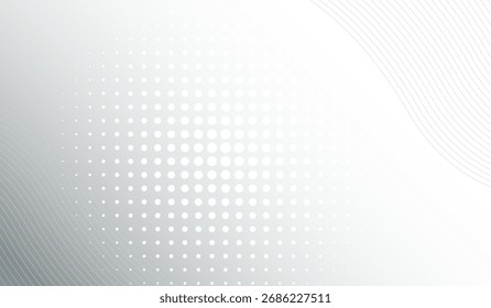 abstract white gradient color background with curve and swirl lines 