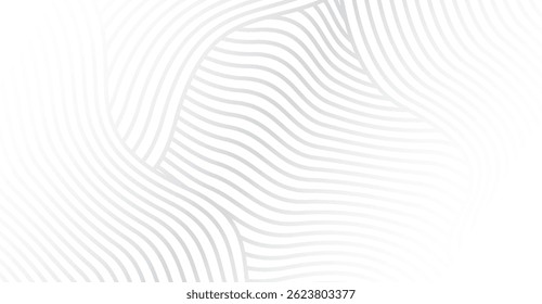 Abstract White Gradient Curves Background with Elegant Wave Pattern for Modern Design Projects and Creative Artworks, Perfect for Business Presentation