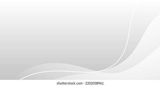 onda de gradiente blanco abstracto y fondo de línea suave