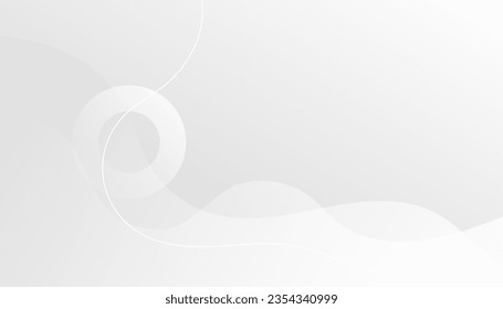 abstract white gradient wave and smooth line background. Can be used for posters, placards, brochures, banners, web pages, headers