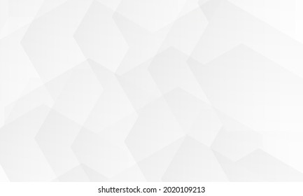 Abstract white graphic design presentation background web template. White and gray gradient abstract geometric background. Vector illustration.