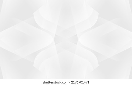 Abstract white graphic design presentation background web template. White and gray gradient abstract geometric background. Vector illustration.