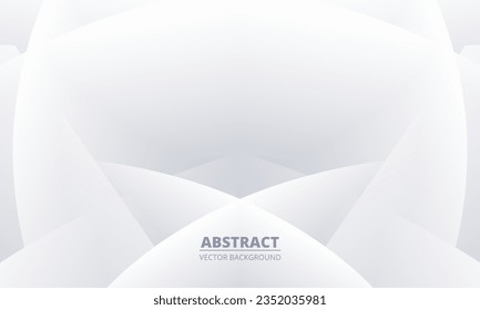 Abstract white graphic design presentation background web template. White and gray gradient abstract geometric background. Vector illustration.