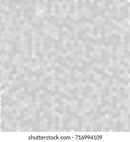 Abstract white and gray 3d hexagonal pattern. Geometric mosaic background with hexagon element. Vector illustration