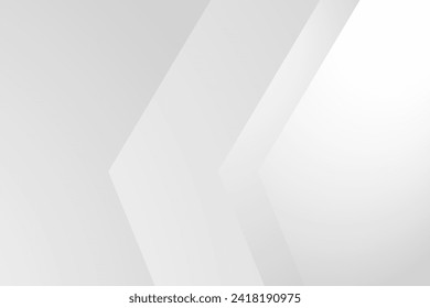 Resumen de fondo de flecha blanca y gris. patrón blanco de textura. ilustración vectorial