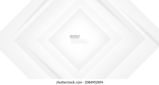 Resumen de fondo blanco y gris Diseño de fondo de trama de semitono moderno