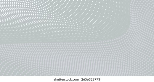 Abstractas fondo blanco y gris Diseño moderno de fondo de onda de semitono