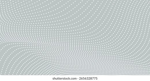 Abstractas fondo blanco y gris Diseño moderno de fondo de onda de semitono