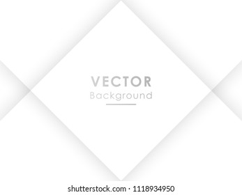 Abstract white and gray background. Can be used in cover design, book design, website background, CD cover, advertising. Vector illustration.