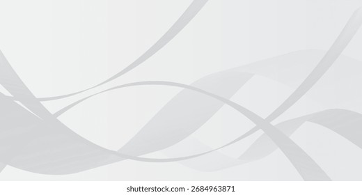 Abstractas blanco, fondo gris con luz simple de Ilustración vectorial de onda suave suave limpia