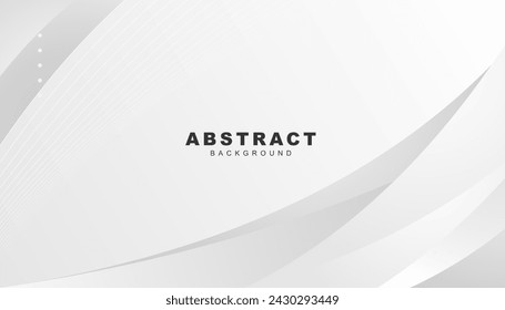 abstract white and gray background. Dynamic shapes composition