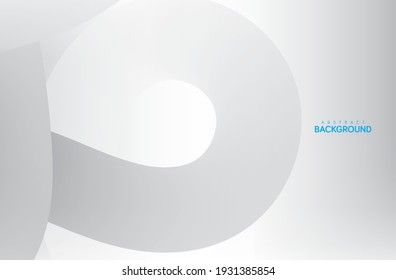 Abstract white and gray background with fluid style, digital technology, smooth particle wave, big data techno design concept background wallpaper, vector eps
