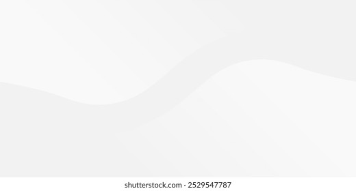 Abstract white and gray background with gradient color and artistic dynamic line decoration simple