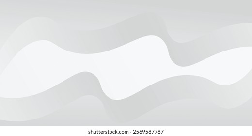Abstract white and gray background with gradient color and artistic art