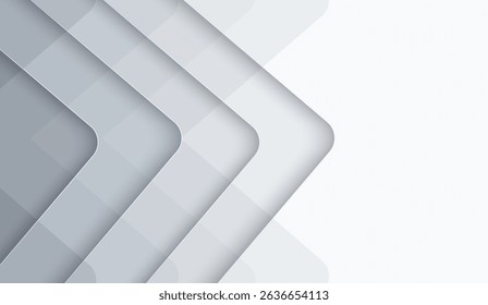 abstract white and gray background with lines white light , grey background. Space design concept. Decorative web layout or poster, banner. White grey background vector design