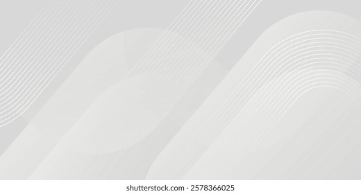 Abstract white and gray background. Modern simple gray geometric design. Minimal shapes. Suit for booklet, banner, poster, website, flyer, cover,backdrop. Vector illustration Eps10