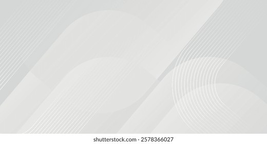 Abstract white and gray background. Modern simple gray geometric design. Minimal shapes. Suit for booklet, banner, poster, website, flyer, cover,backdrop. Vector illustration Eps10