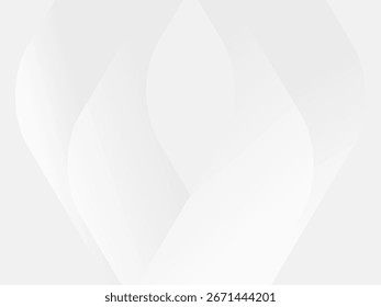 Abstrakter weißer und grauer Hintergrund mit modernem gestreiftem Design und geometrischen runden Formen. Vektorgrafik, perfekt für Banner, Poster und digitale Designs.