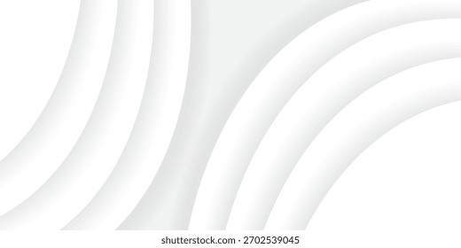 Abstractas fondo blanco y gris con diseño moderno a rayas y Formas redondas geométricas. Ilustración vectorial perfecta para Anuncios, carteles y diseños digitales.