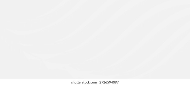 Abstrakter weißer und grauer Hintergrund mit modernem gestreiftem Design und geometrischen runden Formen. Vektorgrafik, perfekt für Banner, Poster und digitale Designs.