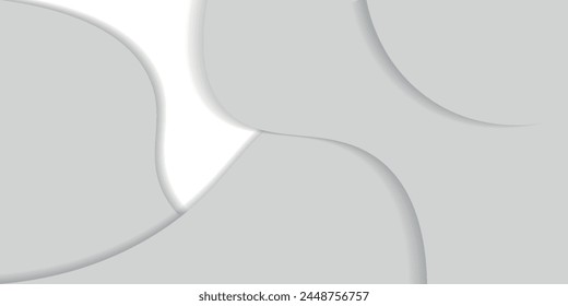 Abstract white and gray background. Smooth abstract background, blurred pattern. Light pale vector background.