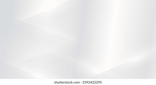 Abstract white and gray background with a smooth, blurred pattern. Light pale vector design featuring a subtle geometric pattern for modern and minimalistic aesthetics.