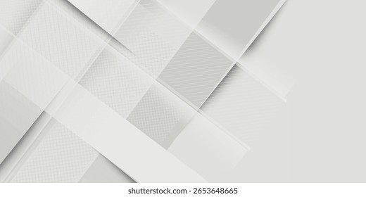 Abstrakter weißer und grauer Hintergrund. glatter abstrakter Hintergrund, unscharfes Muster. Hellblauer Vektorhintergrund. Abstraktes blasses geometrisches Muster moderner Kunst